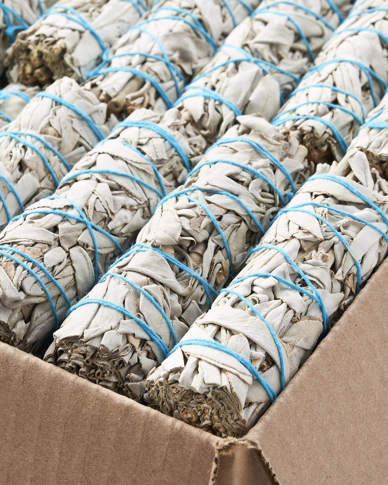BLUE RIVER SAGE 50 White Sage Smudge Sticks 4"" ~ Sustainably Harvested ~ for Cleansing & Smudging with Instructions (4"" 50 Pack) - Image 4